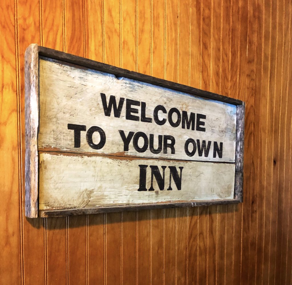 Welcome to your own inn sign.
